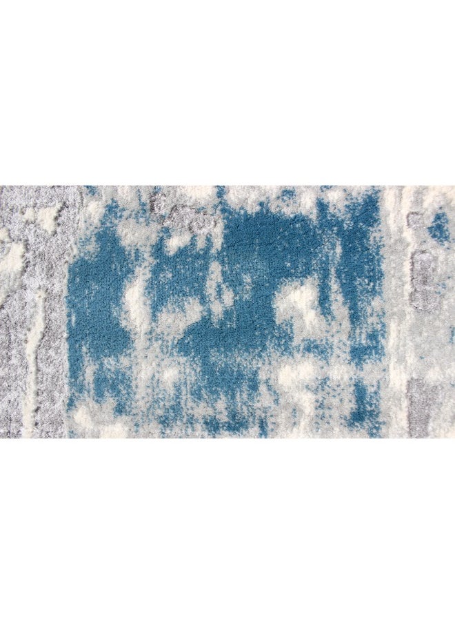 HANDPICKED FURNITURE Handpicked Furniture Abstract Blue Rug, Ultra Soft Area Carpets For Bed Room, Living Room, And Dining Room, Antislip Floor Carpets, Easy To Clean, Made In Turkey, Rectangle  - Image 5