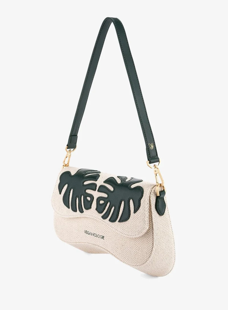 Veganologie  Marra Shoulder Bag in Green Made from 0.5 Bamboo Stems for Women | Best Price UAE