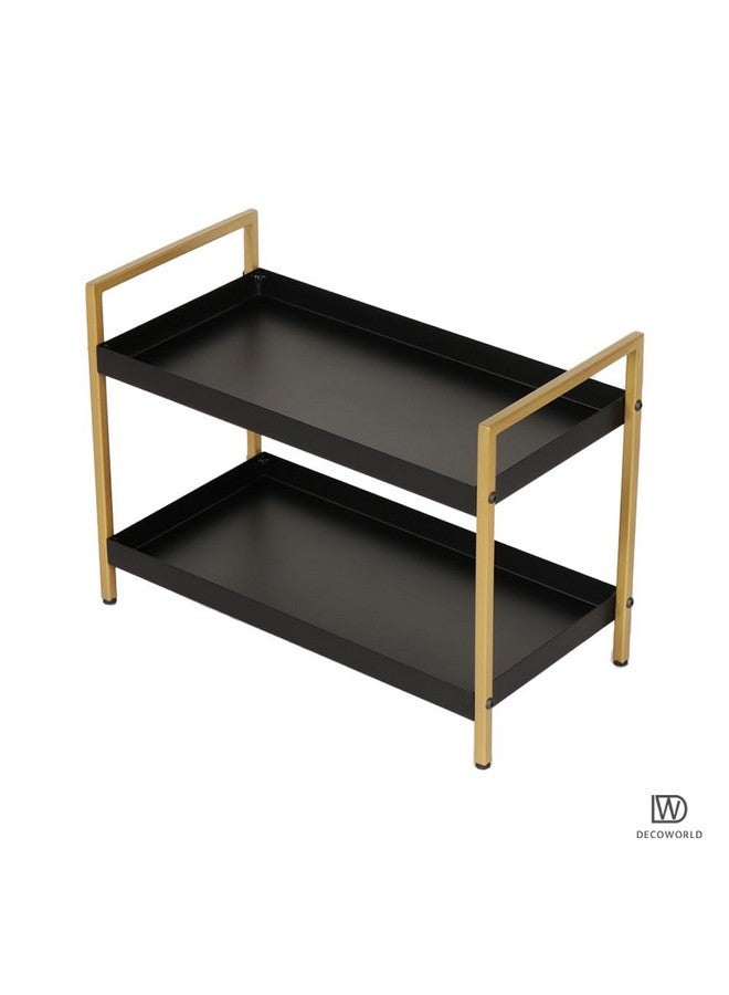 DECOWORLD Metal || 2 Tier Multipurpose Countertop Organizer Rack || Multishelf Storage Stand For Kitchen, Bathroom Or Dressing Table|| Spice Rack,Cosmetics Organizer Or Bathroom Organizer - Image 3