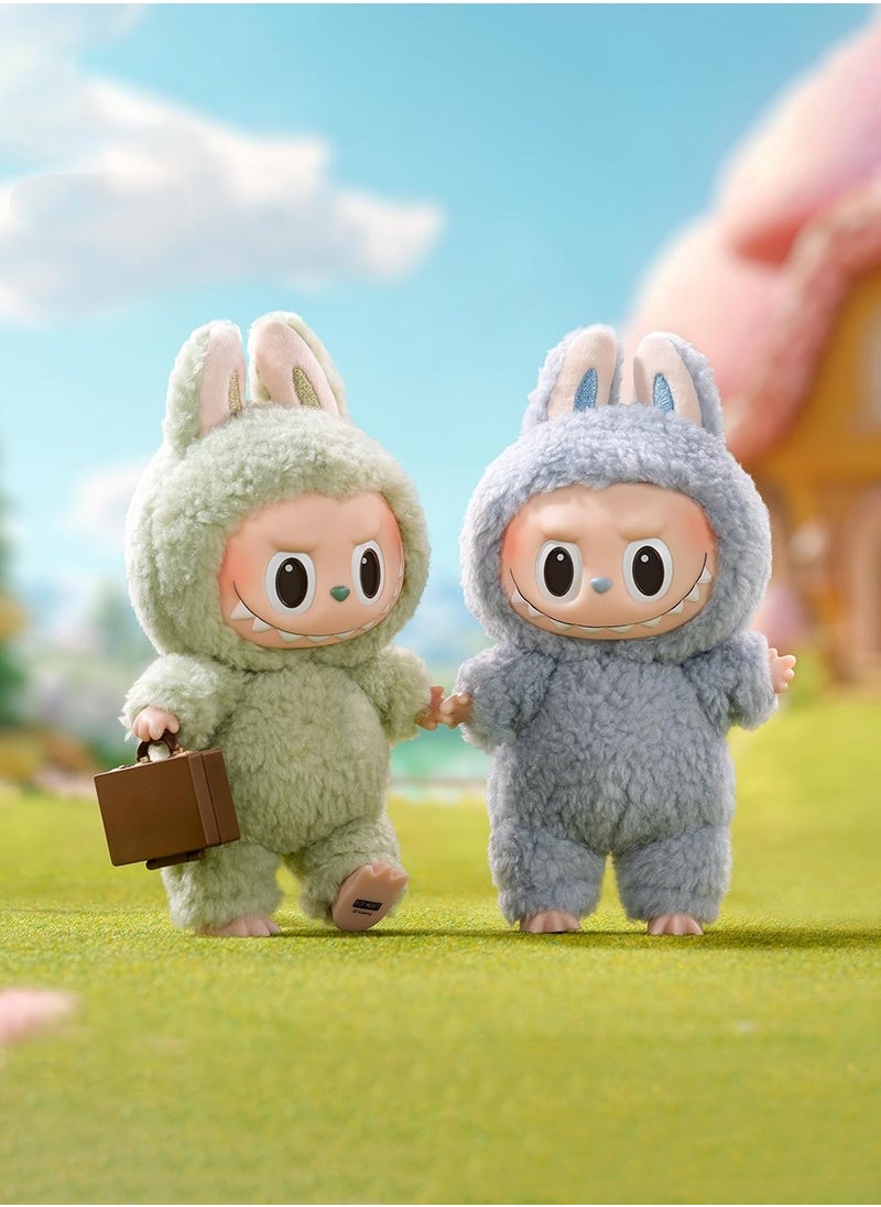 LABUBU LABUBU I Generation Of The Motherland Version Of The Macaron Bubble Series Blind Box Vinyl Doll Plush Doll Gift - Toffee Candy 1pcs