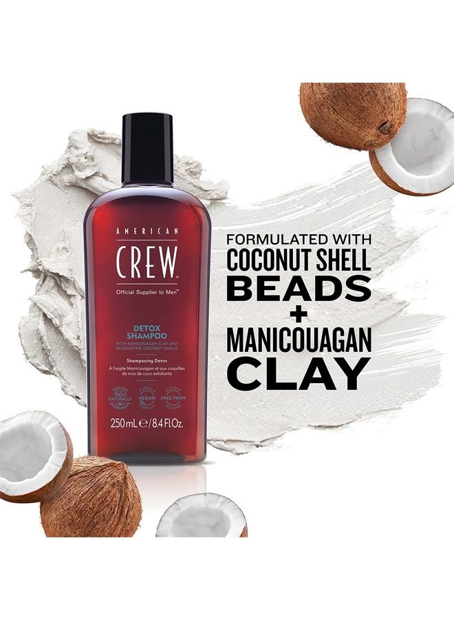 AMERICAN CREW Detox Shampoo for Men by American Crew, Naturally Derived, Vegan Formula, Citrus Mint Fragrance, 33.8 Fl Oz - Image 3