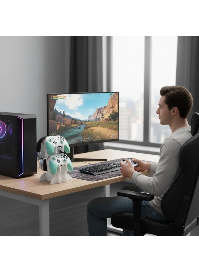 Universal 3-Tier Controller Holder with Headset Stand for Xbox ONE, Switch, PS4, PS5, and  PC - Image 3