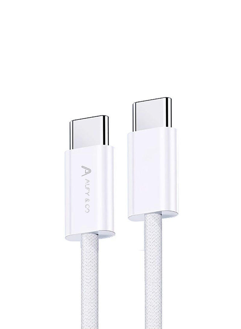 ALFY & CO Apple USB C Cable 1M, Braided 100W Power Delivery PD Fast charge Cable USB C to USB C for iPhone 15 Pro/15 Pro Max/15/15 Plus, iPad mini 6, MacBook Pro/Air, iPad Pro, Samsung S23+, Huawei P60 - Image 2