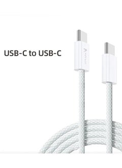ALFY & CO Apple USB C Cable 1M, Braided 100W Power Delivery PD Fast charge Cable USB C to USB C for iPhone 15 Pro/15 Pro Max/15/15 Plus, iPad mini 6, MacBook Pro/Air, iPad Pro, Samsung S23+, Huawei P60  - Image 3