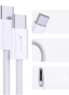 ALFY & CO Apple USB C Cable 1M, Braided 100W Power Delivery PD Fast charge Cable USB C to USB C for iPhone 15 Pro/15 Pro Max/15/15 Plus, iPad mini 6, MacBook Pro/Air, iPad Pro, Samsung S23+, Huawei P60  - Image 4