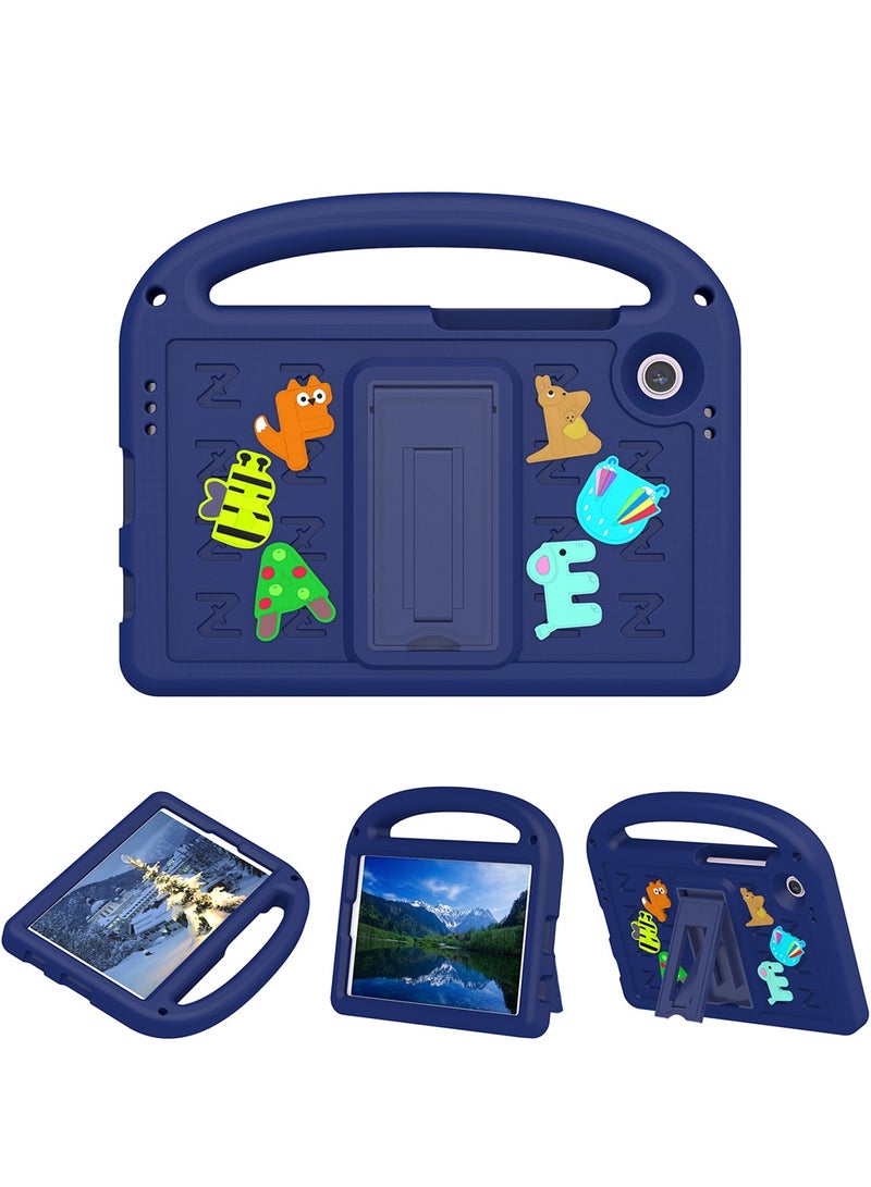 جراب حماية للأطفال مقاوم للصدمات مع حزام كتف وحامل، متوافق مع سامسونج تاب A11 (2025) وجالاكسي تاب A9 (8.7 بوصة) (SM-X115N) (2023). - Image 1