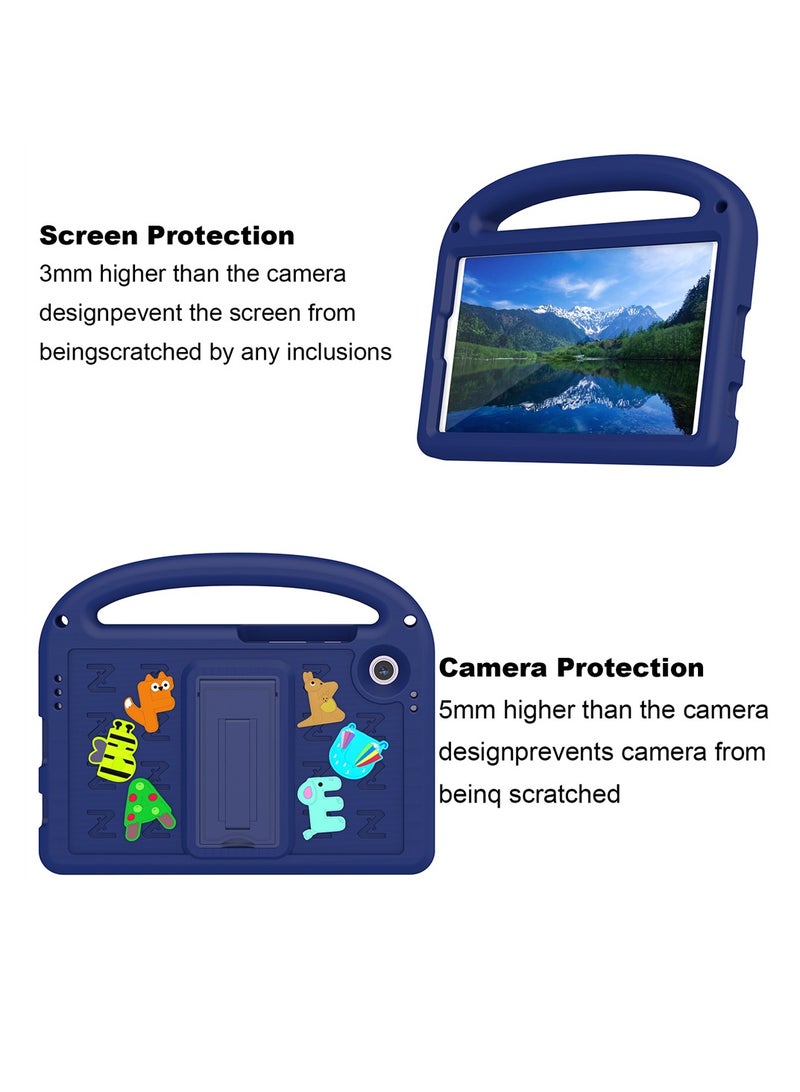 جراب حماية للأطفال مقاوم للصدمات مع حزام كتف وحامل، متوافق مع سامسونج تاب A11 (2025) وجالاكسي تاب A9 (8.7 بوصة) (SM-X115N) (2023). - Image 2