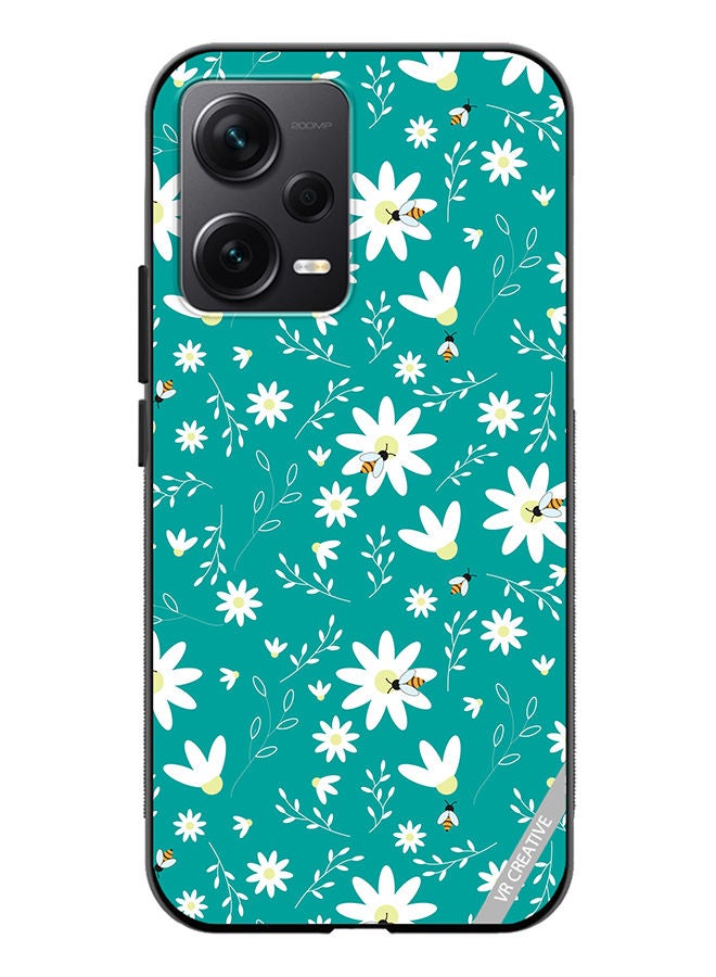 VR CREATIVE Protective Case Cover For Xiaomi Redmi Note 12 Discovery Flower Design Multicolour - Image 1