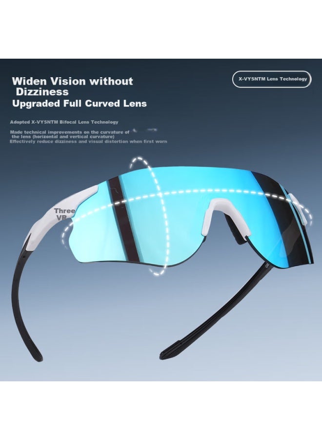 Evr Cycling Gl With Transparent Smart Photochromic Lenses + Black And White Temple Arms - Image 1