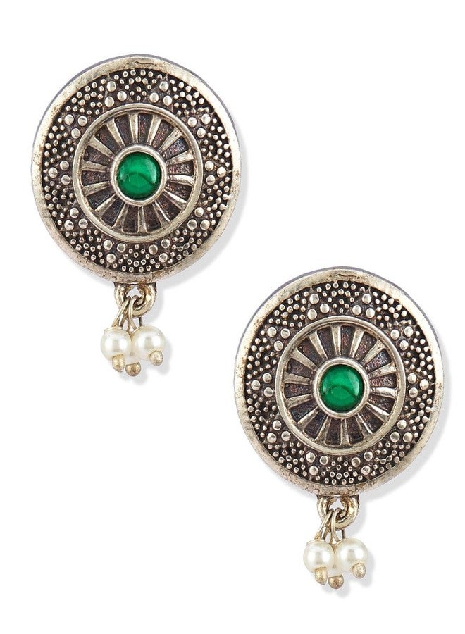 Fabindia Brass Stud Earrings - Image 1