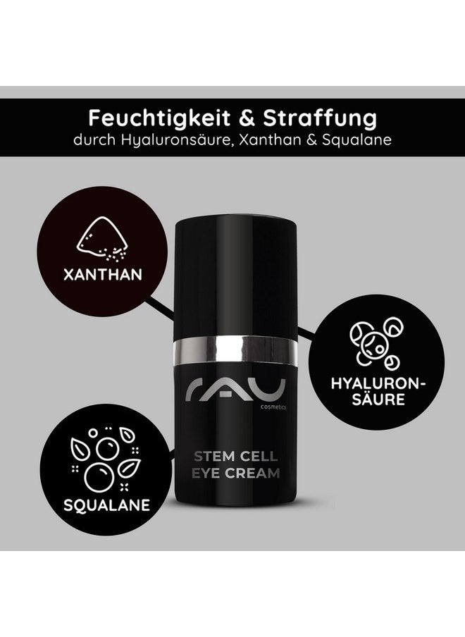 rau cosmetics RAU Cosmetics Stem Cell Eye Cream (0.5 FL oz) - Eye Cream against wrinkles and dark circles - for mature & dry skin - with hyaluronic acid, stem cells, squalane, albizia julibrissin and phospholipids  - Image 4