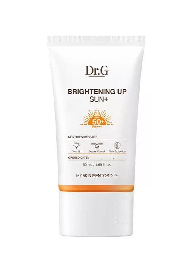 دكتور جي إضاءة الشمس + SPF50 + PA +++ 50 مل ، إضاءة الجلد وخفيفة النغمة حتى واقي الشمس - Image 1