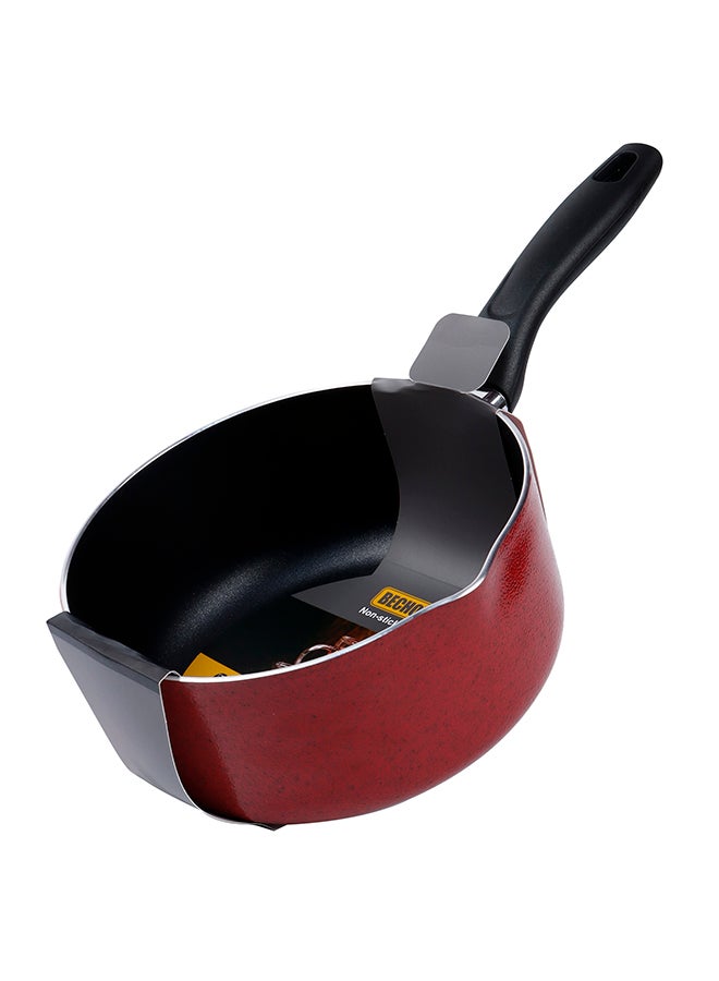 BECHOWARE بان ملبن بيشوار 2 لتر مصنوع من الألمنيوم غير اللاصق 18 سم - أحمر - Image 4