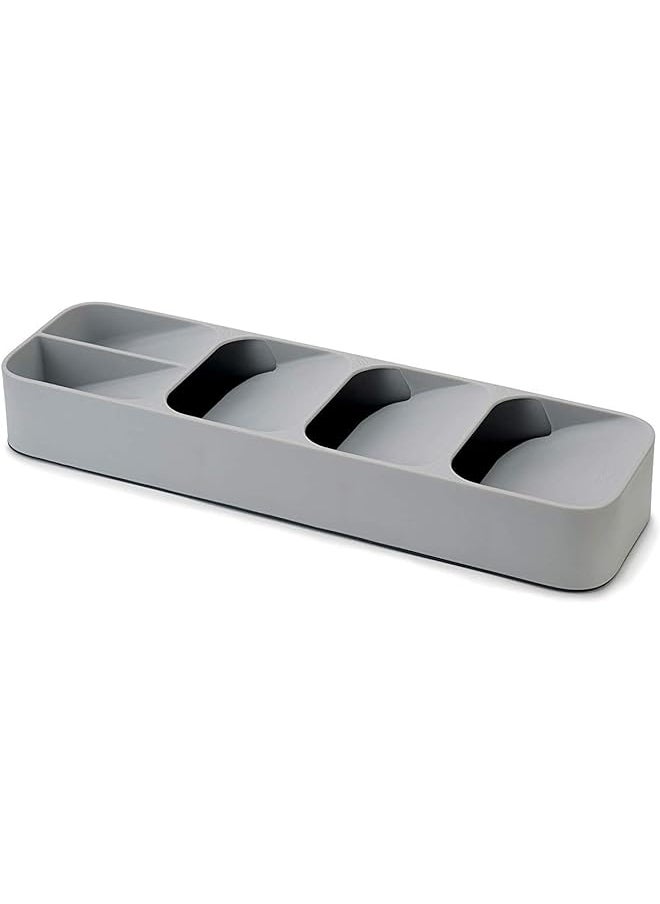 Joseph Joseph 85119 Drawerstore Kitchen Drawer Organizer Tray For Cutlery Silverware Grey  - Image 1