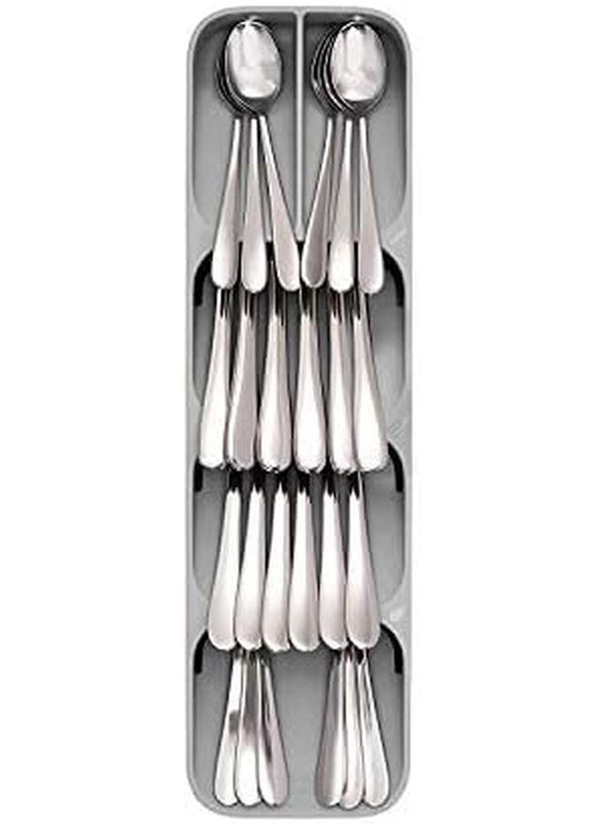 Joseph Joseph 85119 Drawerstore Kitchen Drawer Organizer Tray For Cutlery Silverware Grey  - Image 2