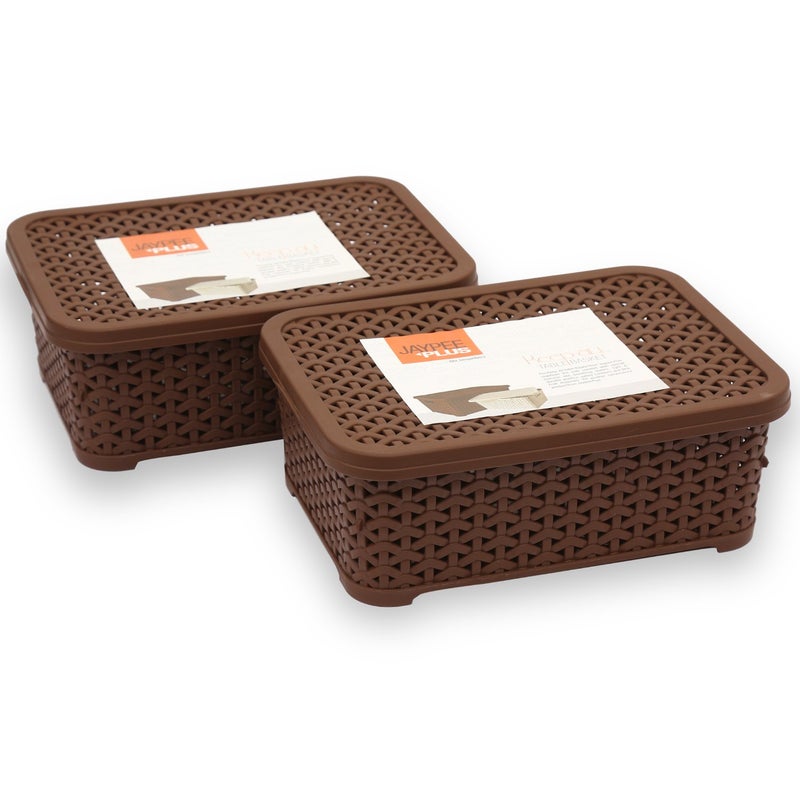 JAYPEE PLUS جايبي بلس Keep All مع غطاء حزمة صغيرة من 2 بني (بلاستيك) - Image 1