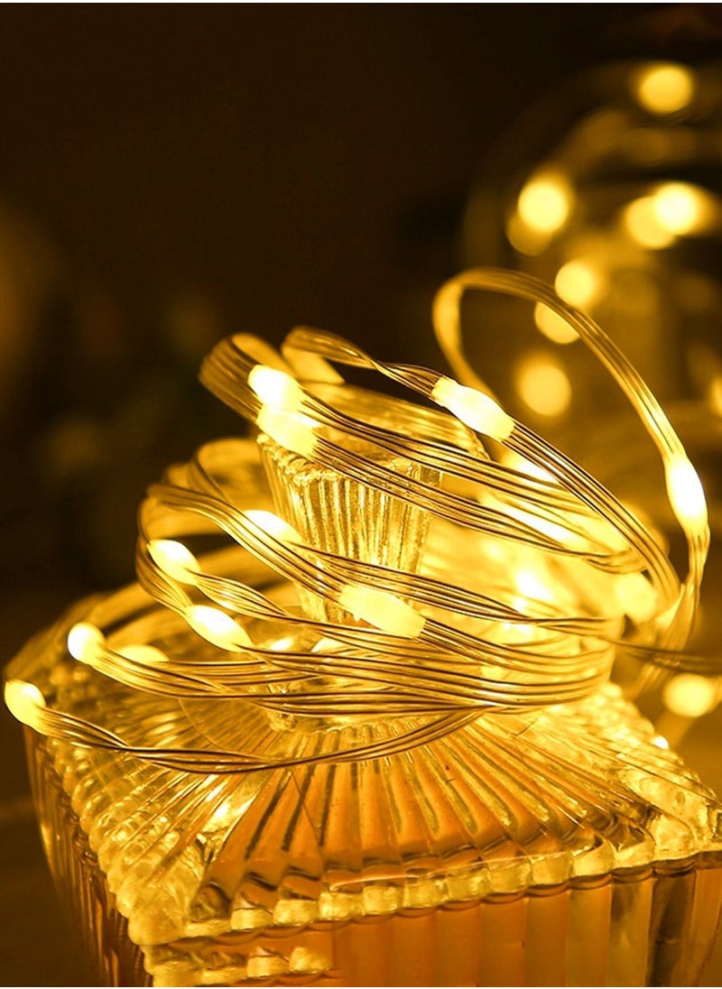 HuHa - String Light 5 Meter Decorative String Light Multifunctional String Light For Indoor Outdoor Weddings Party Decoration Yellow - Image 1