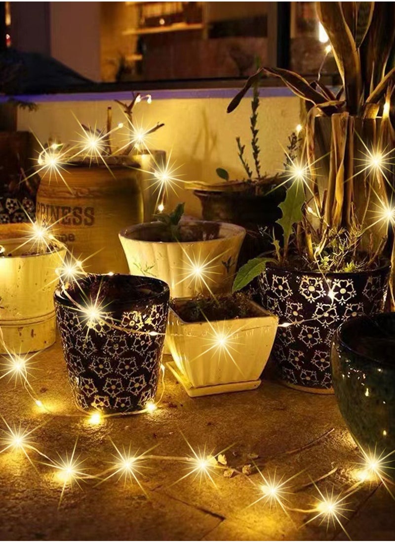 HuHa - String Light 5 Meter Decorative String Light Multifunctional String Light For Indoor Outdoor Weddings Party Decoration Yellow - Image 1