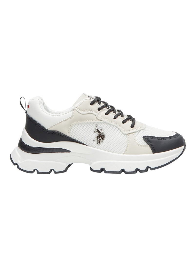 U.S. Polo Assn. - Women's White with Black Accent Sneakers - Bold Rugged Style with Durable Sole for Outdoor Wear - Image 1