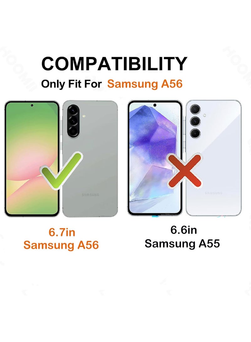 DUSALA Samsung Galaxy A56 Case Cover Shockproof Bumper Drop Protection Reinforced Corners Slim Fit Flexible TPU Phone Case for Galaxy A56 Cover Clear - Image 2