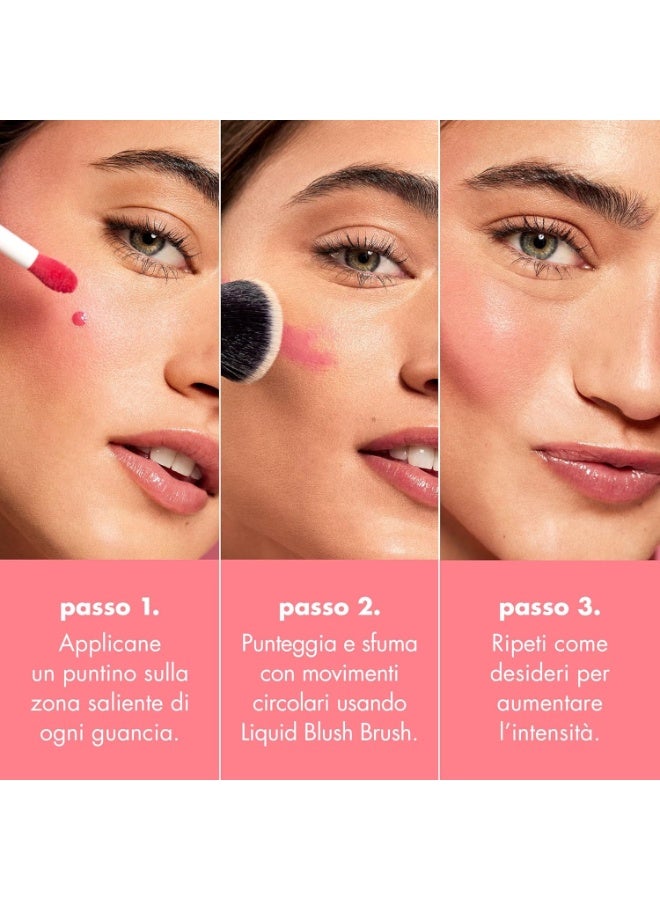 إلف أحمر خدود سائل مموه، أحمر خدود سائل يدوم طويلاً للحصول على لون عالي الصبغة، يخلق لمسة نهائية ناعمة وندية، نباتي وخالٍ من القسوة، متوفر باللون الوردي الساخن - Image 3