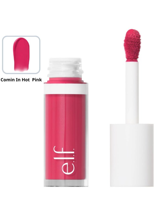 إلف أحمر خدود سائل مموه، أحمر خدود سائل يدوم طويلاً للحصول على لون غني، يمنحكِ لمسة نهائية ناعمة وندية (متوفر باللون الوردي الفاقع) - Image 1