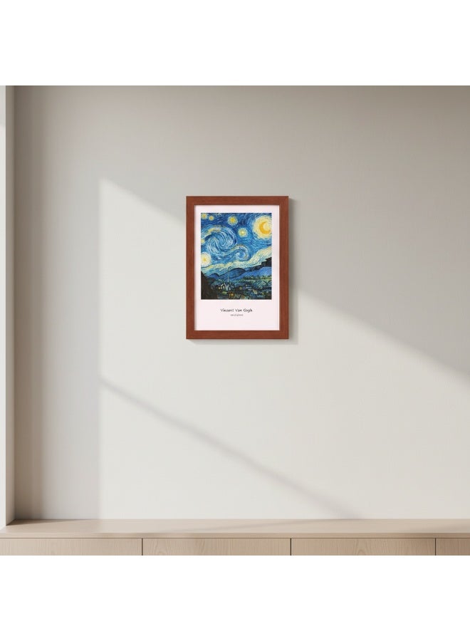 A4 Document Frames Set of 3 – MDF Wood Photo Frame for Certificates, Diplomas, Posters & Artwork – Wall Mount or Tabletop Display, Vertical & Horizontal Stand (3, Walnut) - Image 5