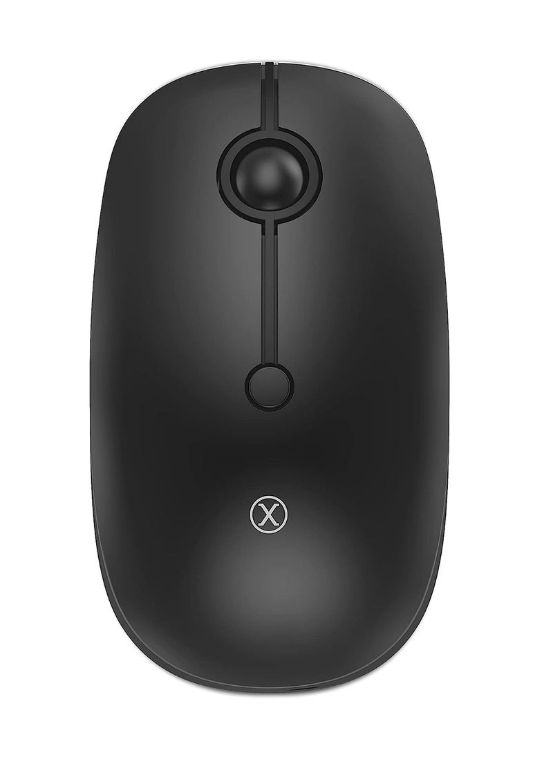 Xcell Xcell M 202WL Wireless Comfort Mouse, Precision Scroll Wheel, 2.4GHz USB Receiver, Compatible with PC/Laptop/Tablets & Windows/Linux/Mac - Black  - Image 3