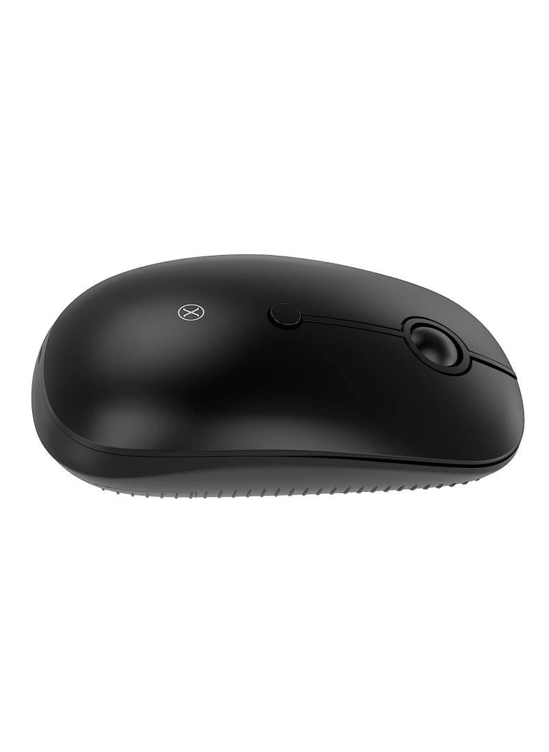 Xcell Xcell M 202WL Wireless Comfort Mouse, Precision Scroll Wheel, 2.4GHz USB Receiver, Compatible with PC/Laptop/Tablets & Windows/Linux/Mac - Black  - Image 2
