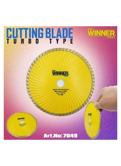 Winner Diamond Wheel Turbo Type Cutting Blade Long Life 180x2.6x7x22.23mm Max Rpm 8.600 Max:80m/s Winner 7049  - Image 1