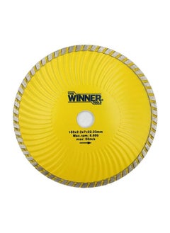 Winner Diamond Wheel Turbo Type Cutting Blade Long Life 180x2.6x7x22.23mm Max Rpm 8.600 Max:80m/s Winner 7049  - Image 3