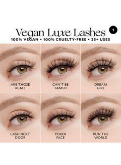 Velour Lashes Velour Vegan Luxe Eyelashes Luxurious Natural False Lashes Lightweight Reusable Handmade Fake Lash Extensions Wear Up To 25 Times 100% Vegan Mink Soft And Comfortable All Eye Shapes  - Image 5