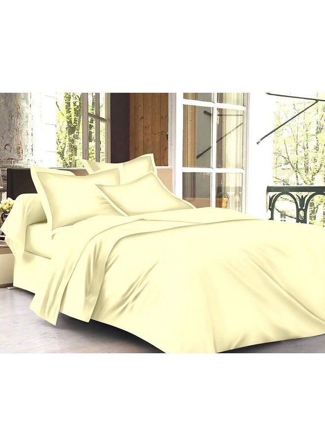 Trance Home Linen Pure 100% Cotton 400 TC Queen Fitted Bedsheet with 2 Pillow Covers (Queen 78x60, Ivory) - pzsku/Z8E9BF52305BCD0B18233Z/45/_/1741429538/8fa2a83b-d945-4366-91cc-8eb7da2cabc5