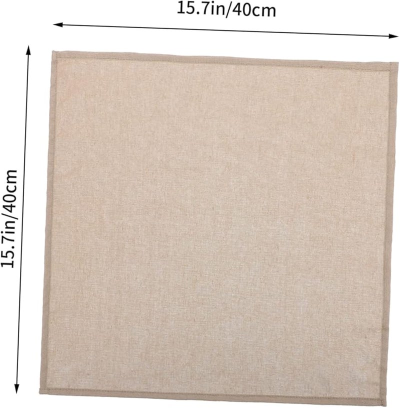 مجموعة مناديل الكتان الطبيعي قابلة للغسل لمناسبات الزفاف والعشاء وتزيين الفندق سهلة العناية - Image 3