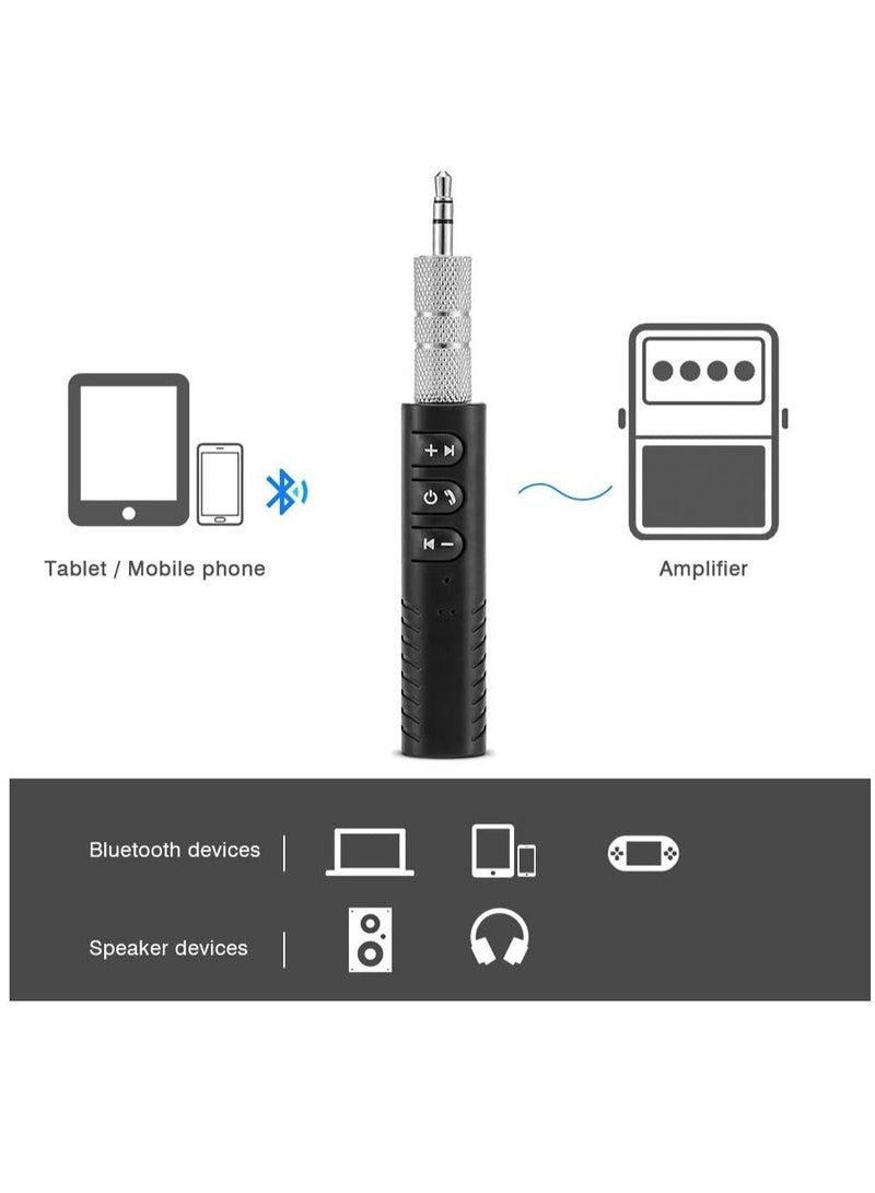 3.5mm jack Bluetooth Car Kit Hands free Music Audio Receiver Adapter Universal Auto AUX Kit - Image 3