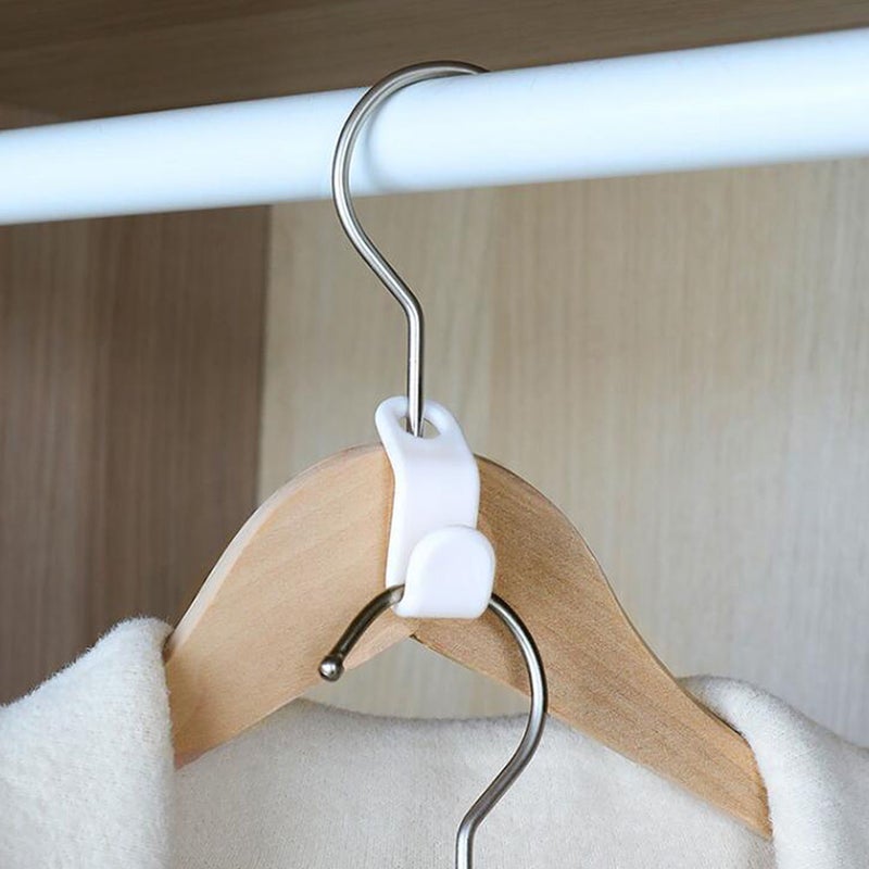 120pcs Connection Hanger Space-Saving Clothes Hanger Closet Organizing Supplies - Image 1
