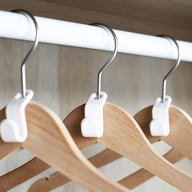 120pcs Connection Hanger Space-Saving Clothes Hanger Closet Organizing Supplies - Image 4