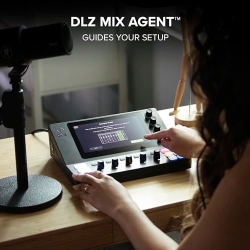 Mackie DLZ Creator XS Adaptive Digital Mixer for Podcasting, Streaming and YouTube with User Modes, Mix Agent Technology, Auto Mix, Onyx80 Mic Preamps - Image 5