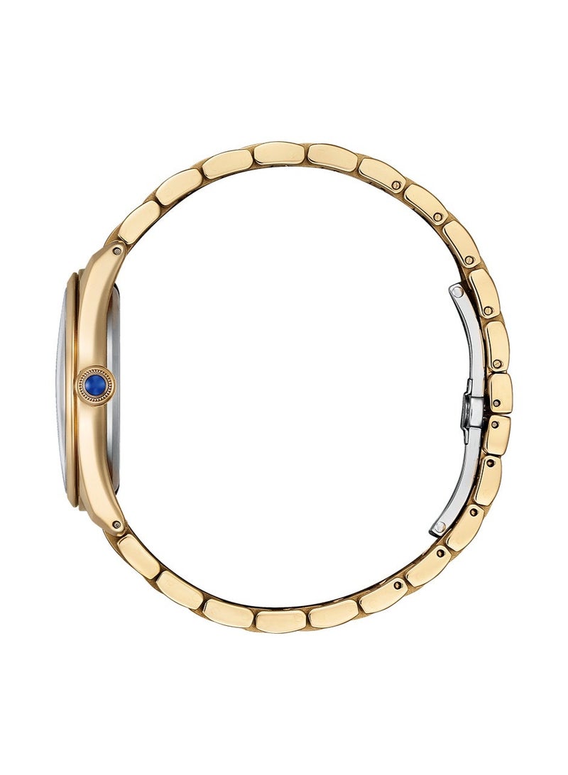 سيتيزن Eco-Drive Women’s Watch EM1143-81X, 33 mm Light Blue Dial, Gold-Tone Stainless Steel Case & Bracelet, 50 m WR - Image 2