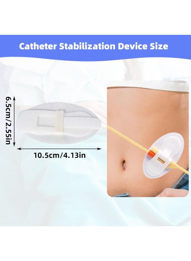Generic 10Pcs Foley Catheter Stabilization Device, Catheter Tube Holder, Adhesive Catheter Urinary Leg Bag Legband Holder Catheter Supplies for Single/Double Tube, G Tube and Feeding Tube in Place  - Image 2