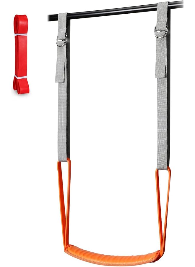 Pull Up Assistance Bands, 88lbs - 132lbs Heavy Duty Resistance Band for Pull Up Assist, Adjustable Weight Size with Fabric Feet/Knee Rest for Chin Up, Powerlifting, Strength Training