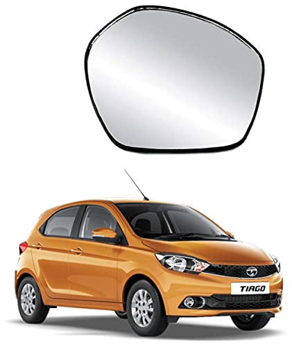 CARIZO ® Right/Driver Side Rear View Mirror Glass Compatible for Tata Tiago (2016-2022) - Image 1