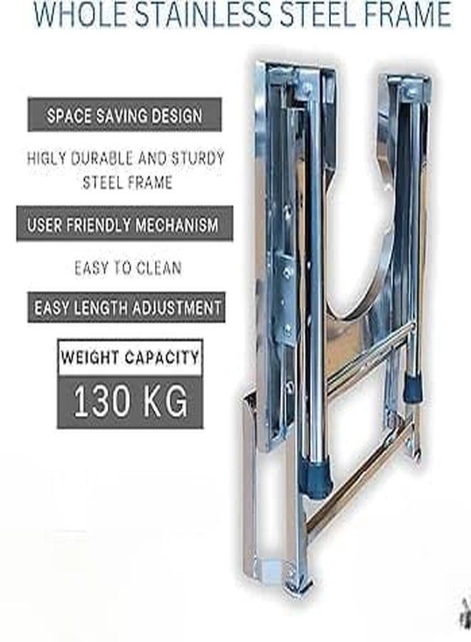 SR BIOTECH Stainless Steel Wall Mount Commode Stool For Men & Women,Commode Chair for Indian Toilet, for Adults with Knee and Back Pain,For Elderly Disabled And Pregant Women Support - Image 4