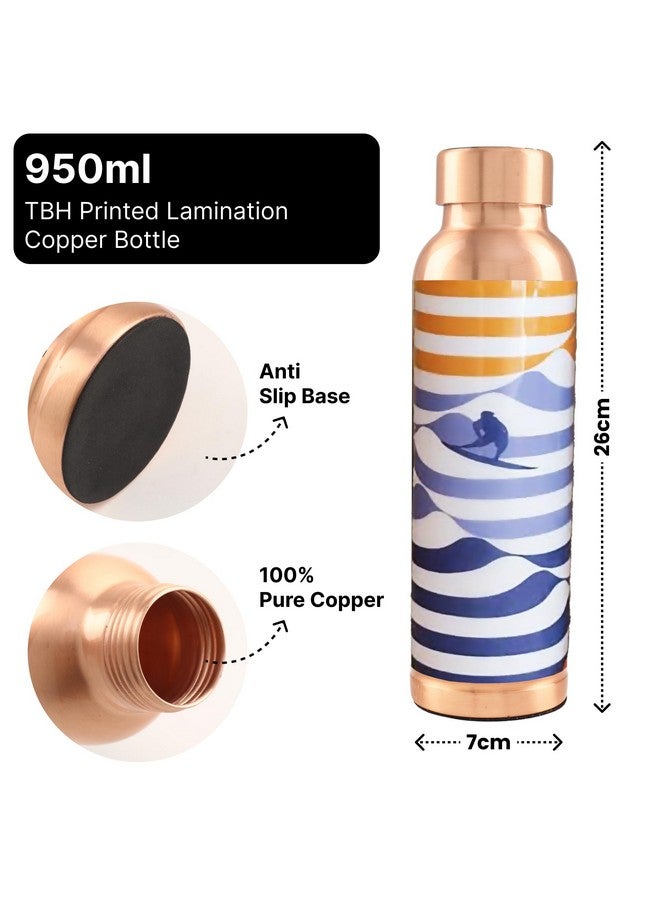 UMAI Copper Water Bottle 950ml | Detox Water Bottle- Immunity Enhancing | Copper Bottle For Office/Home/Gym | Eco Friendly And Leakproof | Non-Toxic And BPA Free Water Bottle For Kids - Image 4