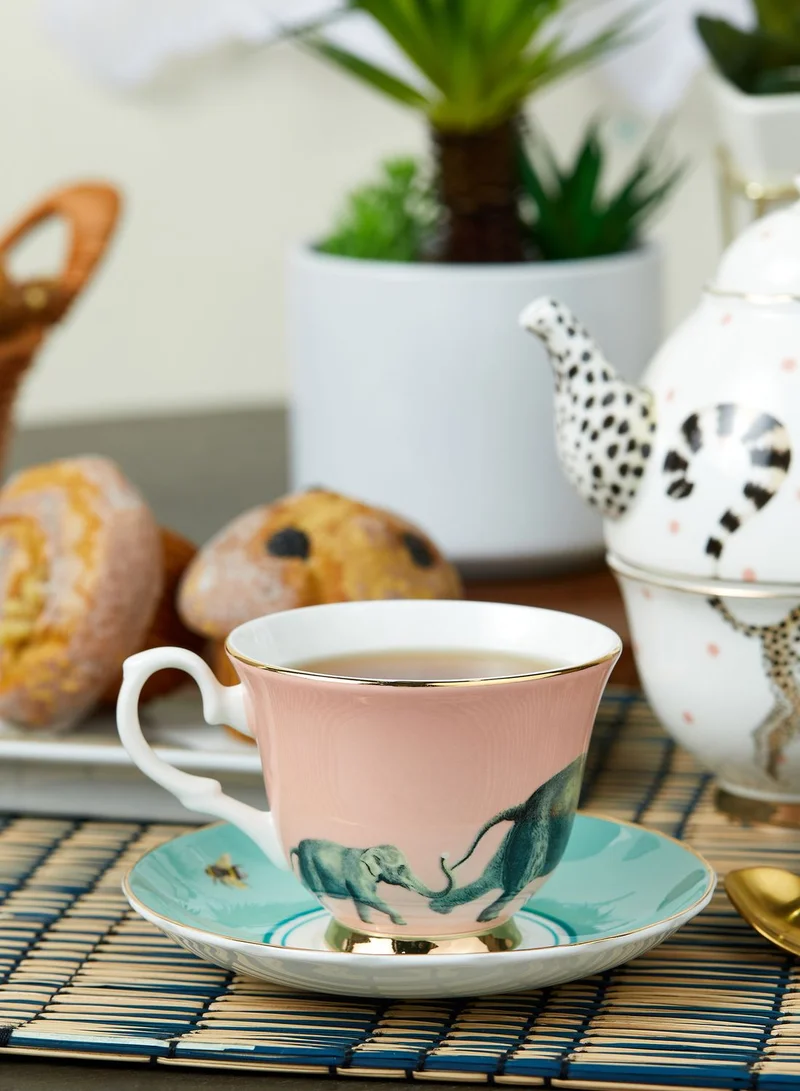 YVONNE ELLEN Teacup & Saucer Elephant