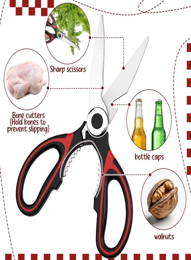 Leriton Left Handed Kitchen Scissors Shears Can Opener and Peeler Set Left Handed Kitchen Tools Utensils for Adults Women Men - Image 3