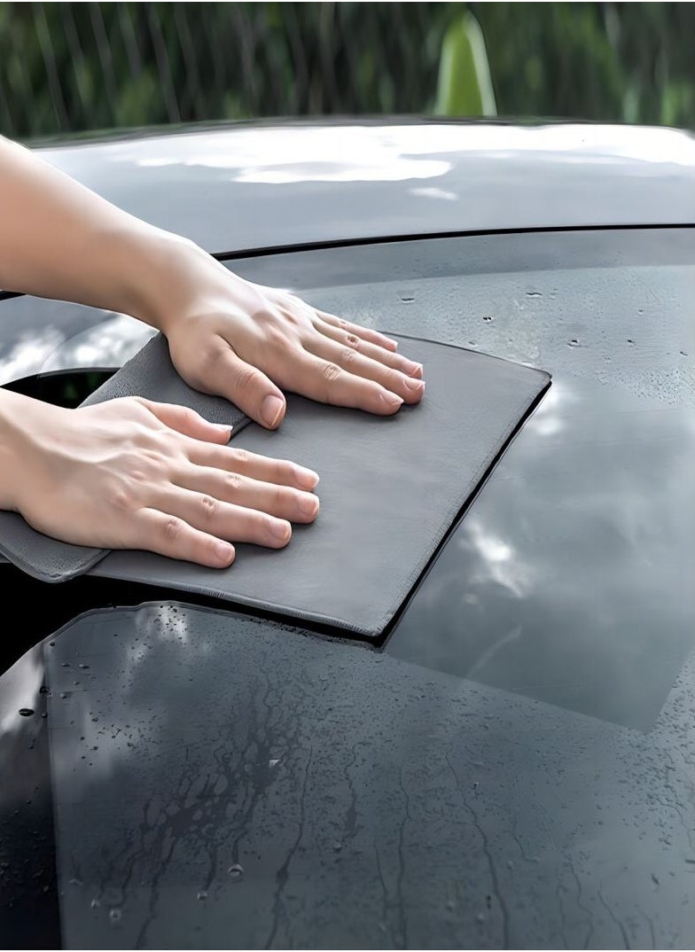 Audi - Car Care Car Wash Towel Absorbent Clean and Dry Coral Velvet Suede Double Sided Thickened Audi Special 2 Pack - Image 1