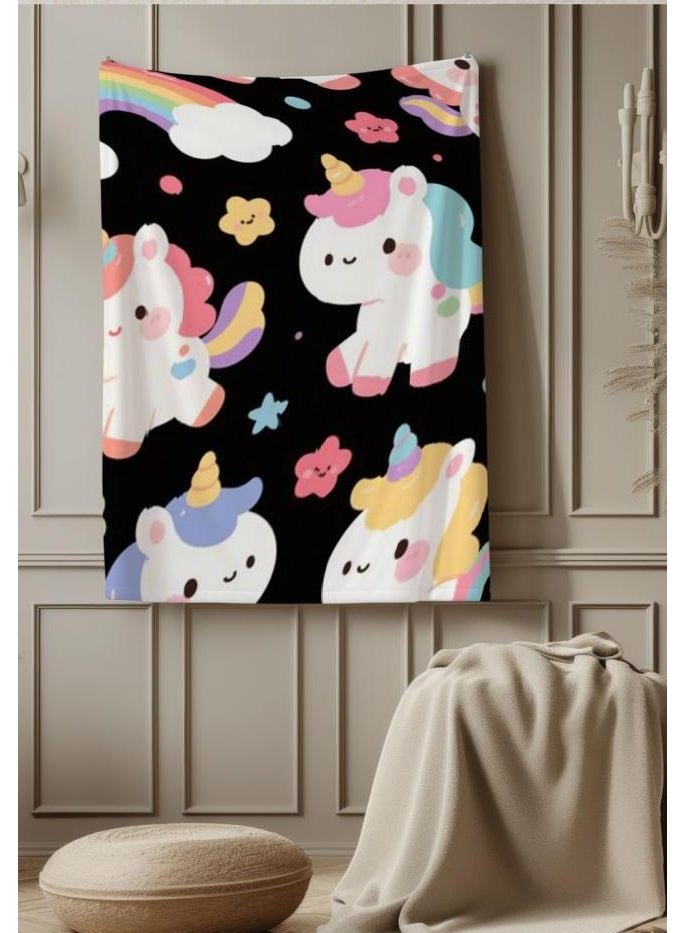 عام بطانية رقيقة من الفانيلا الكرتونية للأطفال أو الطلاب (دافئة ومريحة ومناسبة للنوم والألعاب) 100 سم * 150 سم - 804 - Image 5