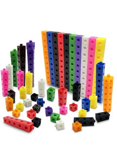 Math Cubes for Kids - Kindergarten Math Games - Snap Cubes Counting Blocks for Math - Math Linking Cubes Counting Cubes for Kids - Math Manipulatives 1st Grade - 10 Colors, 100 Cubes