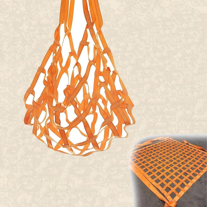Lifting Net Straps - Polyester Cargo Lifting Net - Lifting Hoisting Net, Cargo Hanging Net, Lift Sling Net, Elastic Cargo Netting, Anti-Tear Strong Load-Bearing Net, Load 0.3-3.5 Ton (Size : - Image 1